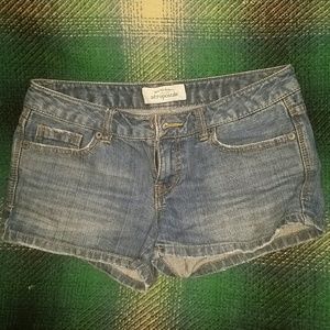 Low rise Jean shorts